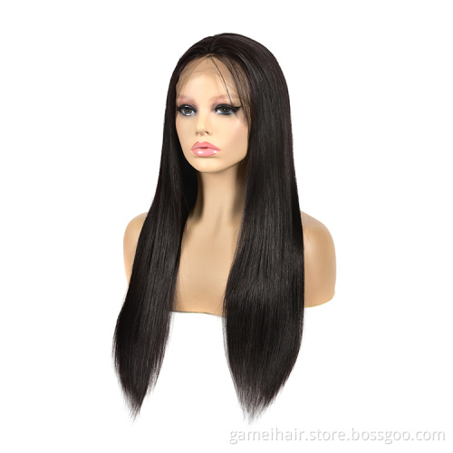 Virgin Human Hair Brazilian Extension Transparent Lace Front Wig Glueless Cheap Natural Hair Hd Full Lace Frontal Closure Wig